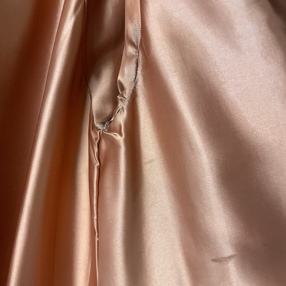 Vintage LILLI ANNE MadMen 1950 Wool Cashmere Camel MINK Coat M-L Swing Coat - Picture 9 of 11